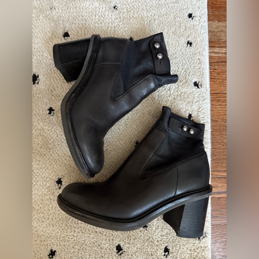 RAG & BONE Soren Leather Ankle Boots, Size 37.5 US 7.5 - Picture 4 of 16
